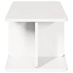 vidaXL Table basse Blanc 80 x 39 5 x 33 5 cm Bois massif en pin