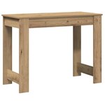 vidaXL Bureau chêne artisanal 100x45x75 cm bois d'ingénierie