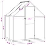 vidaXL Serre de jardin 183 5 x 123 x 207 cm