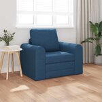 vidaXL Canapé-Lit Bleu 98 x 71 x 83 cm tissu