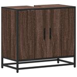vidaXL Armoire de lavabo de salle de bain chêne marron 65x33x60 cm