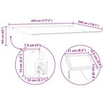 vidaXL Auvent avec Anthracite 4.5 x 2.5 m Métal