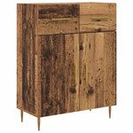 vidaXL Haut Armoire Bois Ancien 69 5 x 34 x 180 cm Bois d'ingénierie