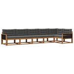 vidaXL Ensemble de canapés d'extérieur 6 pc Naturel et Anthracite