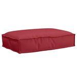 vidaXL Coussin pour assise de palette Bordeaux 60 x 40 x 8 cm