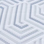 vidaXL Coussins de Matelas Blanc et Bleu 90 x 200 cm
