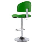 vidaXL Tabourets de bar lot de 2 vert similicuir