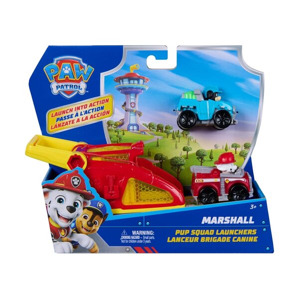 Spin Master 20155124 - PAW Patrol Pup Squad Launcher Marshall & Rex – Équipe de sauvetage