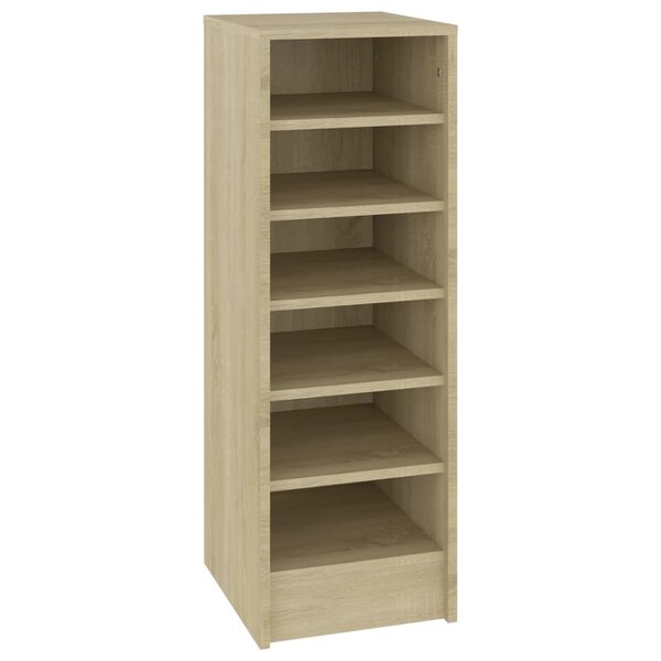 vidaXL Armoire à chaussures Chêne Sonoma 31 5x35x90 cm Bois ingénierie