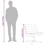 vidaXL Chaise Pivotante Vert foncé Tissu Standard Pivotant
