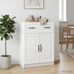vidaXL Buffet Blanc 66 x 34 5 x 87 cm Bois d'ingénierie