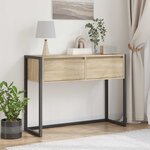 vidaXL Table d'appoint Sonoma 100 x 36 x 75 cm Bois d'ingénierie