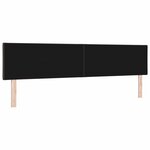 vidaXL Tête de lit Marron foncé tissu