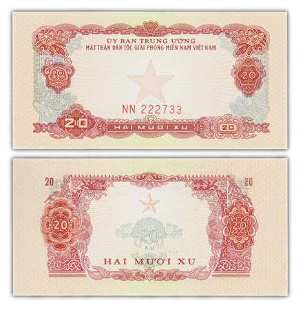 Billet de collection 20 xu 1963 sud vietnam - neuf - pr2