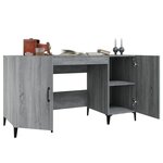 vidaXL Bureau Sonoma gris 140x50x75 cm Bois d'ingénierie