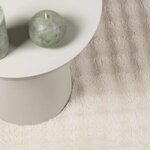 vidaXL Tapis de surface Rond HUARTE Beige Ø 120 CM Polyester