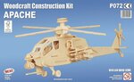 Maquette en bois hélicoptère (apache)