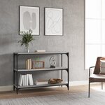 vidaXL Bibliothèque Sonoma gris 100x33x70 5 cm Bois d'ingénierie acier