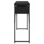vidaXL TableConsole Chêne noir 105x30x75cm Bois d'ingénierie