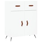 vidaXL Buffet blanc 69 5x34x90 cm bois d'ingénierie