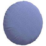 vidaXL Coussins de siège 2 pc Tissu Bleu denim Ø50 x 19 cm