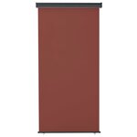 vidaXL Auvent latéral de balcon 122x250 cm Marron