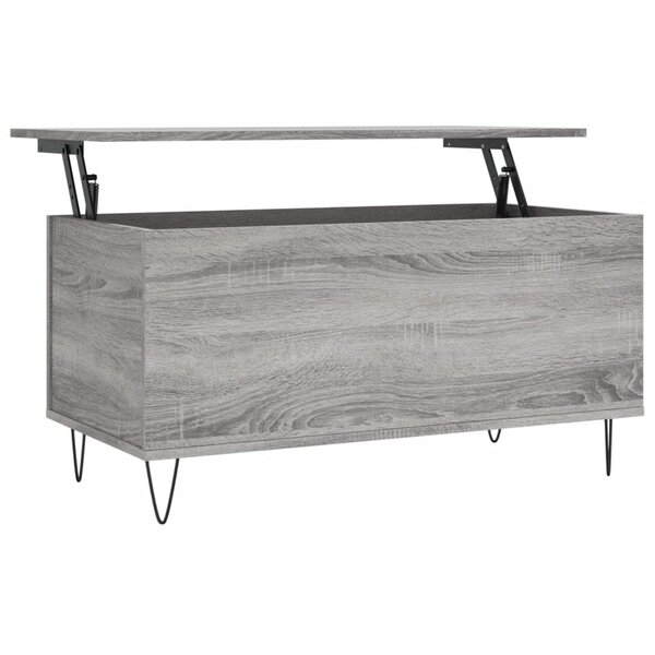 vidaXL Table basse Sonoma gris 90x44 5x45 cm Bois d'ingénierie