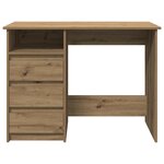 vidaXL Bureau chêne artisanal 102x50x75 cm bois d'ingénierie