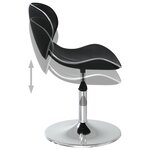 vidaXL Chaises à manger lot de 4 noir similicuir