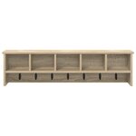 vidaXL Porte-manteau mural avec étagère Chêne sonoma 100 x 16 x 26 cm