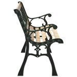 vidaXL banc Marron 116 x 54 x 73cm bois