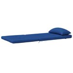 vidaXL Coussin de chaise 2 Pièces Bleu 58 x 77 x 4.5 cm Tissu Oxford