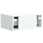 vidaXL Cabinet de chevet mural avec tiroir Blanc 49 x 34 5 x 20 cm