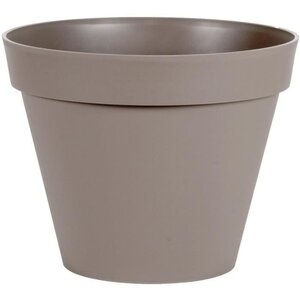 Pot de fleur rond Toscane Ø 40 x Hauteur 32 cm - 23 L - Taupe