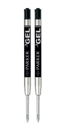 Recharge stylo bille Quink Parker - noir - pointe moyenne - Recharges -  Encres