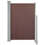 vidaXL Auvent latéral rétractable de patio 120x300 cm Marron