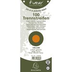 Paquet de 100 Fiches Intercalaire 105x240 Recyclées 2 trous Orange x 12 EXACOMPTA