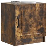 vidaXL Cabinet de chevet Chêne fumé 43 x 34 5 x 47 cm