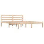 vidaXL Cadre de lit bois de pin massif 150x200 cm très grand