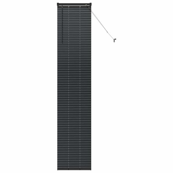vidaXL Store de Fenêtre avec des rideaux Noir Aluminium