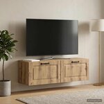 vidaXL Meuble TV mural 98 x 31 x 30 cm Chêne artisanal