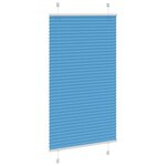 vidaXL Store plissé bleu 75x100 cm largeur du tissu 74 4 cm polyester