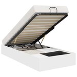 vidaXL Cadre de lit ottoman Blanc 193 x 75 5 x 25 cm Bois d'ingénierie