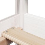 vidaXL Lit de jour avec toit sans matelas blanc 90x190 cm bois massif