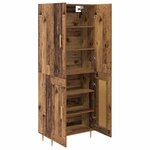 vidaXL Haut Armoire Bois Ancien 69 5 x 34 x 180 cm Bois d'ingénierie