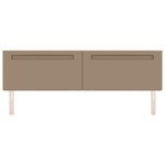 vidaXL Tête de lit LED Cappuccino 200 cm Cuir synthétique