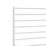 vidaXL Cadre de lit métal sans matelas et pied de lit blanc 160x200 cm