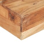 vidaXL Table basse 80x80x28 cm Bois d'acacia massif
