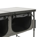 Travellife Unité de rangement pliable de camping Toledo gris foncé