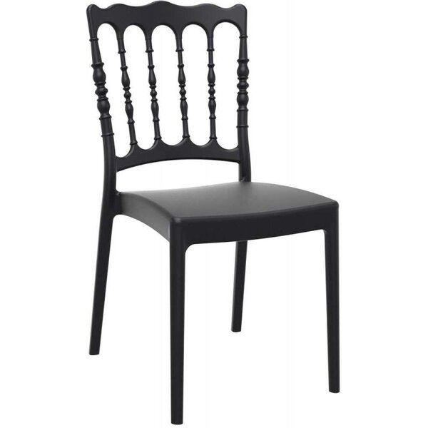 Chaise napoléon modèle garden - lot de 20 - materiel chr pro - noir - polypropylène